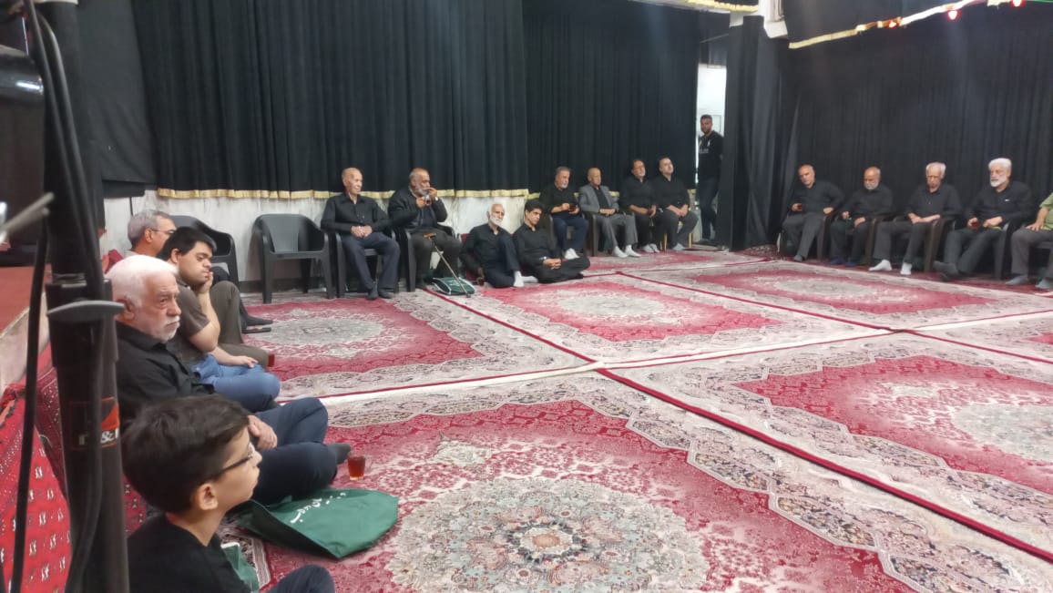هفتم اباعبدالله حسین با حضور عاشقان آنحضرت در هیئت انصارالحسین دولاب محله میان 1