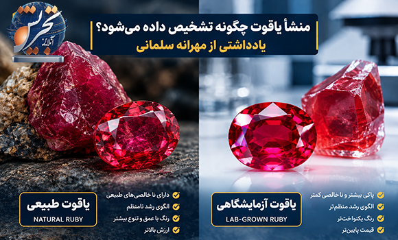 یاقوت طبیعی و آزمایشگاهی