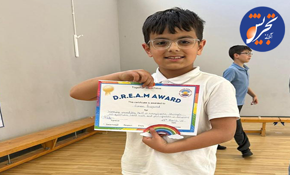 افتخار تبریز پورجواد، نوجوان 10 ساله ایرانی که از نخست وزیر انگلیس تقدیر گرفت